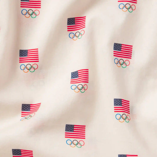 SKIMS FOR TEAM USA COTTON POPLIN MENS OLYMPIC BOXER