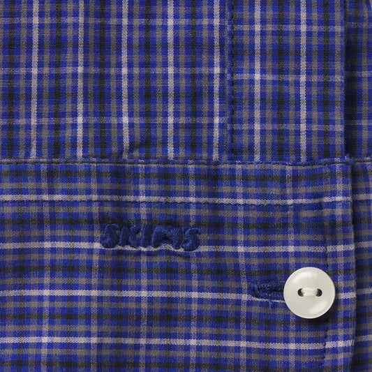 COTTON POPLIN SHRUNKEN BUTTON UP SHIRT