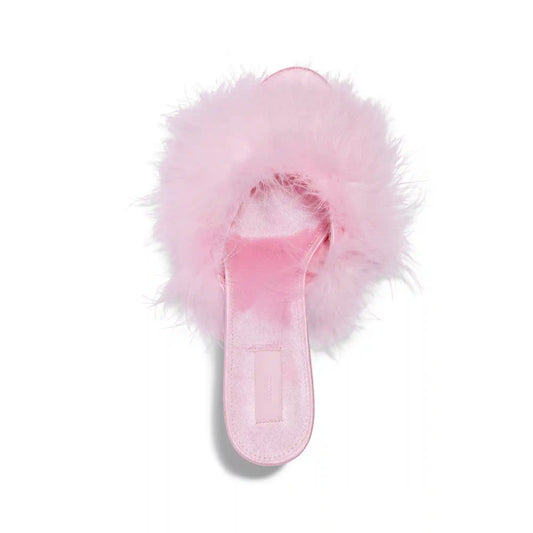 FEATHER KITTEN HEEL