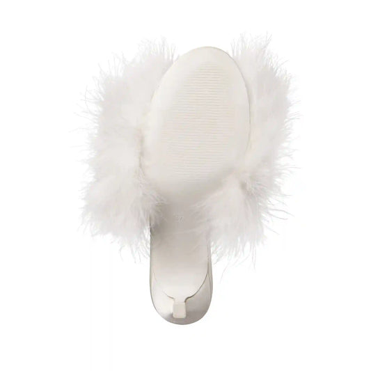 FEATHER KITTEN HEEL