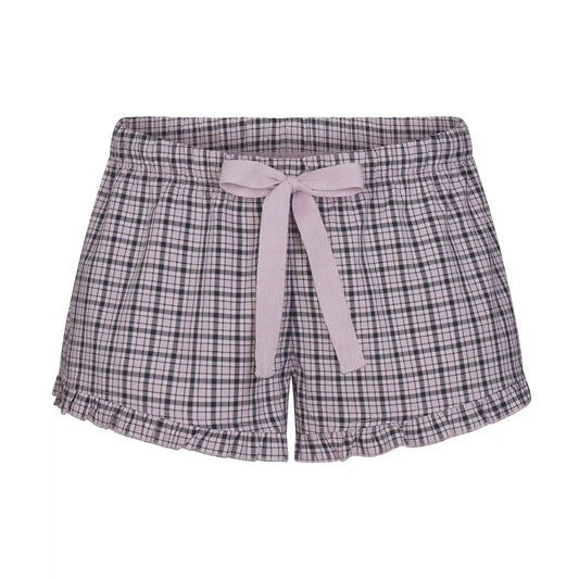 COTTON POPLIN SLEEP RUFFLE SHORT