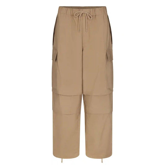 WOVEN COTTON OVERSIZED LOW RISE CARGO PANT