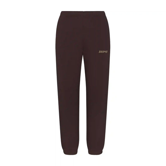 COTTON FLEECE JOGGER WITH EMBOSSED LOGO