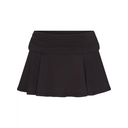 COTTON JERSEY FOLDOVER MINI SKORT