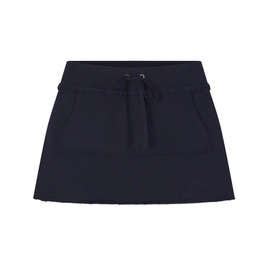 DRAPEY FRENCH TERRY MINI SKIRT