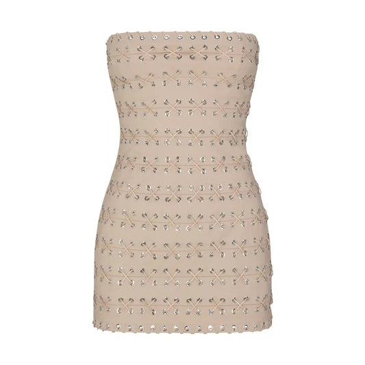 LUDOVIC DE SAINT SERNIN X SKIMS WAXED COTTON MINI DRESS