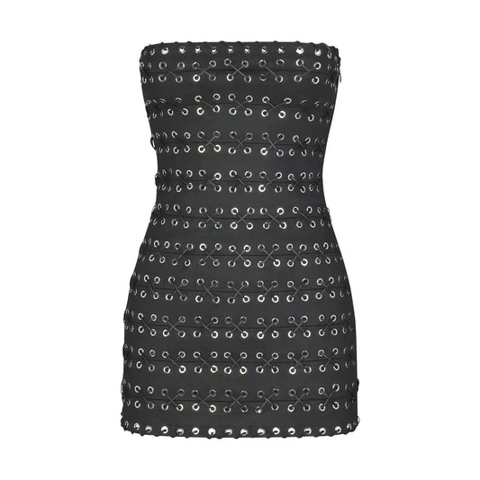LUDOVIC DE SAINT SERNIN X SKIMS WAXED COTTON MINI DRESS