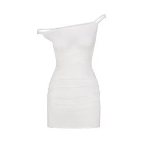 SWIM COVER-UPS COTTON OFF THE SHOULDER MINI DRESS