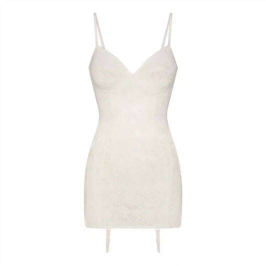 LACE SHAPEWEAR MINI SLIP DRESS