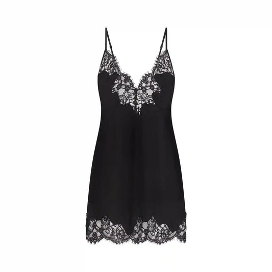 SILK LACE MINI SLIP DRESS
