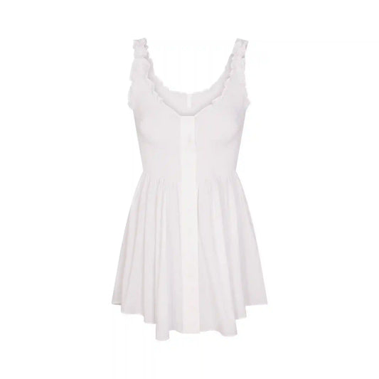 POPLIN APPAREL MINI SMOCKED DRESS