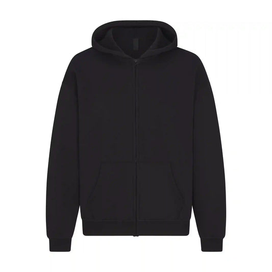 FLEECE LOUNGE MENS RELAXED ZIP UP HOODIE