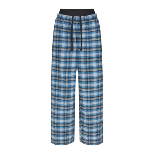 OUTDOOR FLANNEL OVERSIZED DOUBLE WAISTBAND PANT