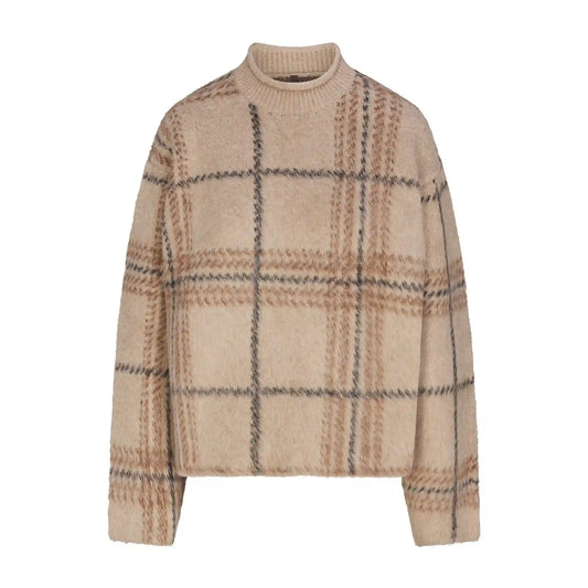TEXTURED KNIT BRUSHED BOXY PULLOVER