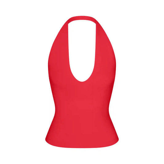 SMOOTH LAYERS HALTER TOP