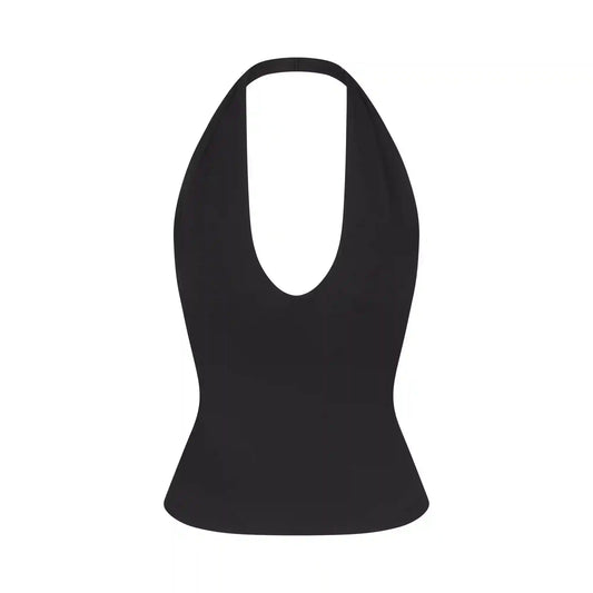 SMOOTH LAYERS HALTER TOP