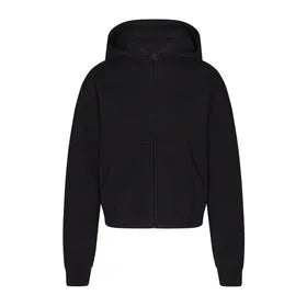 COTTON FLEECE ZIP UP HOODIE