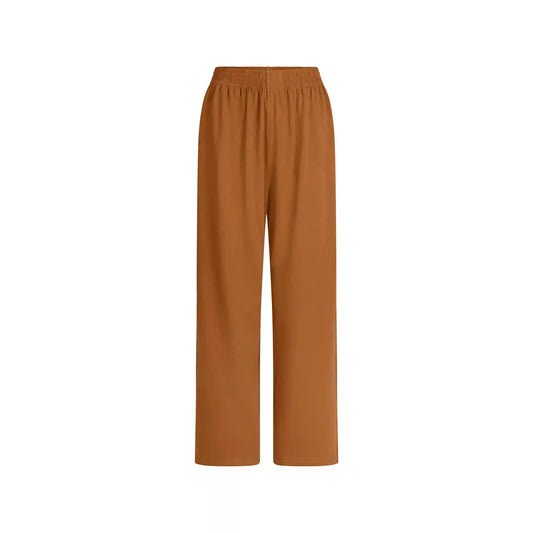 COTTON JERSEY WIDE LEG PANT