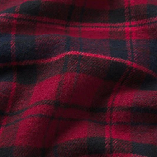 OUTDOOR FLANNEL OVERSIZED HOODED SHIRT