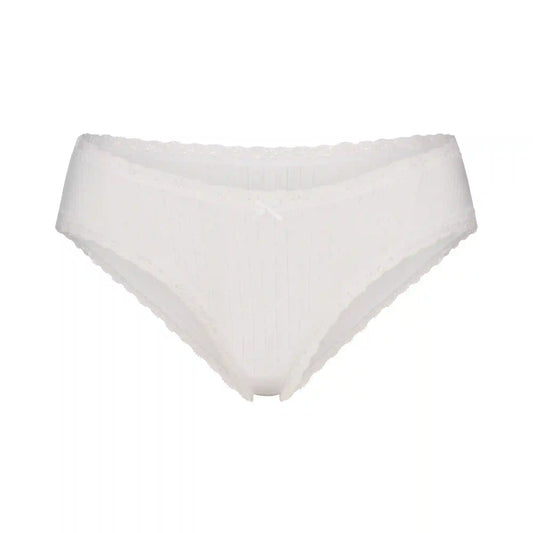 LIGHTWEIGHT COTTON LACE BRIEF