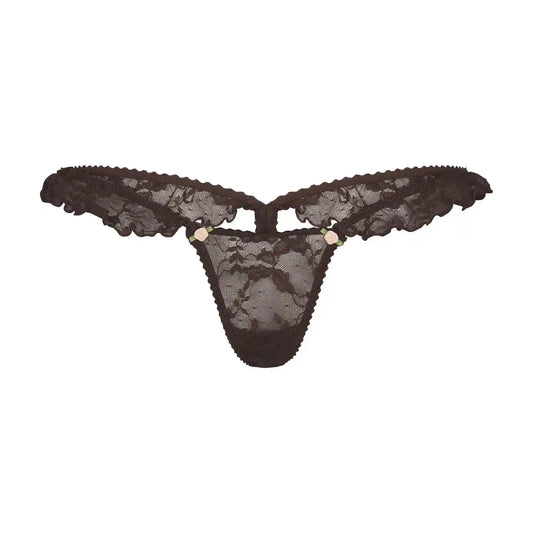 STRETCH LACE BUTTERFLY THONG
