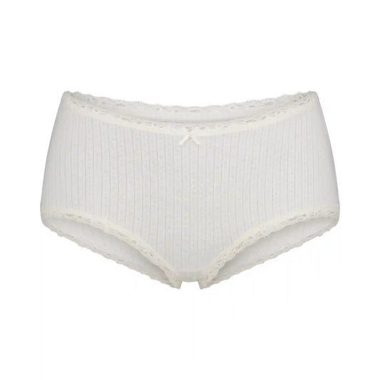 LIGHTWEIGHT COTTON POINTELLE LACE BOY SHORT