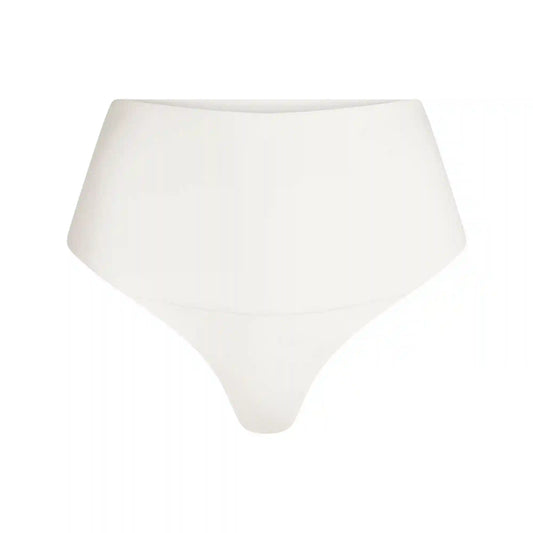 COTTON SHAPEWEAR HIGH-WAISTED THONG
