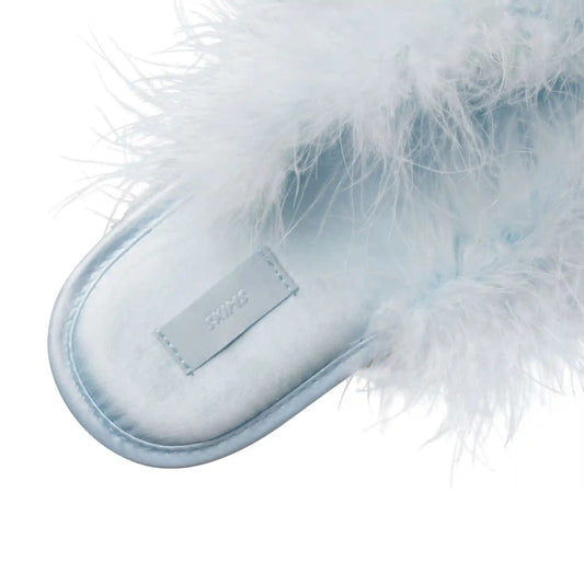 FAUX FEATHER SLIPPER