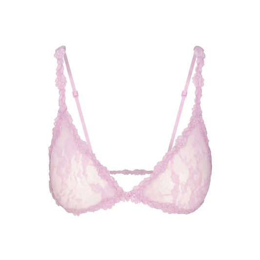 STRETCH LACE TRIANGLE BRALETTE