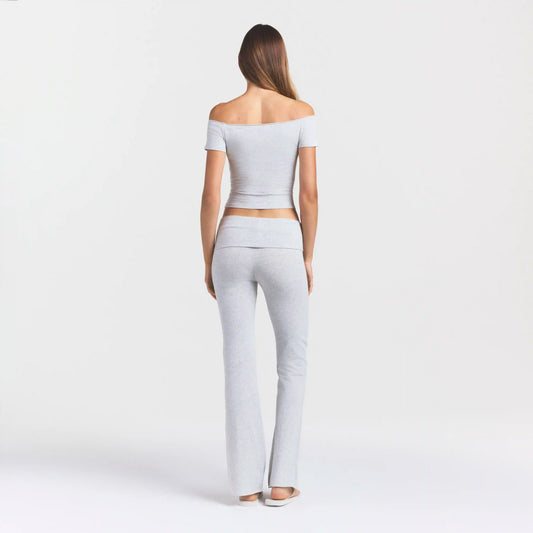 COTTON JERSEY OFF THE SHOULDER TOP