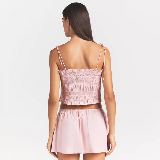 POPLIN APPAREL RUFFLE CAMI