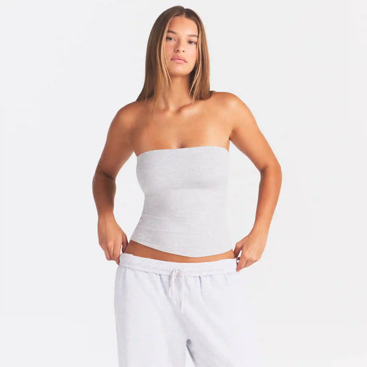 COTTON JERSEY TUBE TOP